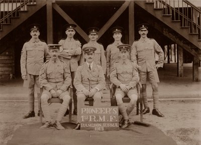 1. Royal Munster Fusiliersin pioneerit, Rangoon, Burma, 1913. tekijältä Unbekannt