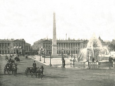 Place de la Concorde, Pariisi, Ranska, 1895. tekijältä Unbekannt