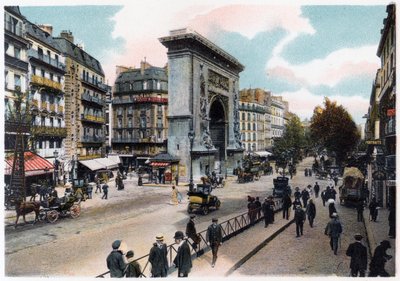 Porte Saint Denis, Pariisi, 1900 tekijältä Unbekannt