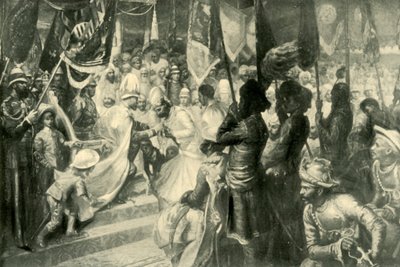 Walesin prinssi jakoi Intian tähden ritarikunnan Kalkutassa, 1901. tekijältä Unbekannt