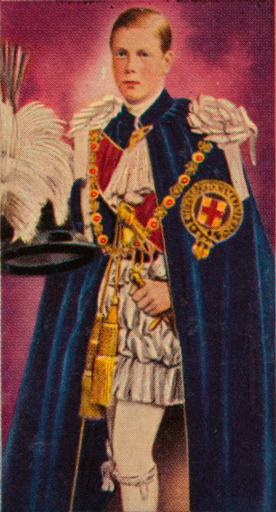 Walesin prinssi virkaan asettuessaan sukkanauharitariksi, 1911 1935 tekijältä Unbekannt