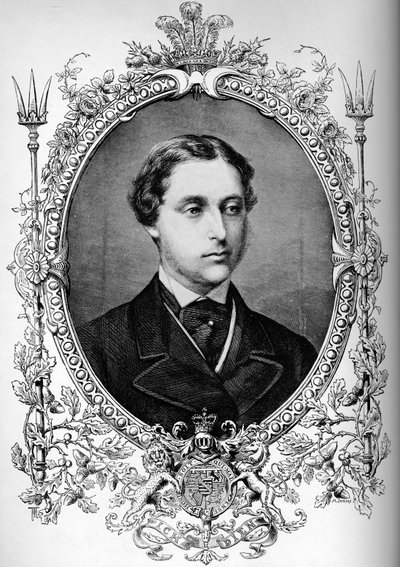 Walesin prinssi avioliittonsa aikaan, c1863 1910 tekijältä Unbekannt