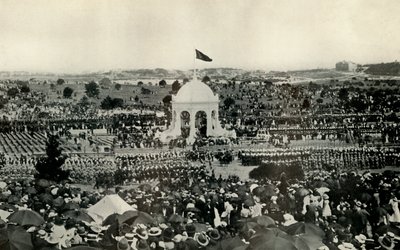 Australian liittovaltion julistus Sydneyssä 1. tammikuuta 1901, vuonna 1930. tekijältä Unbekannt