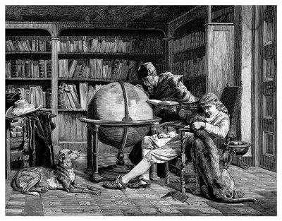 Professori ja hänen oppilaansa, 1882 tekijältä Unbekannt