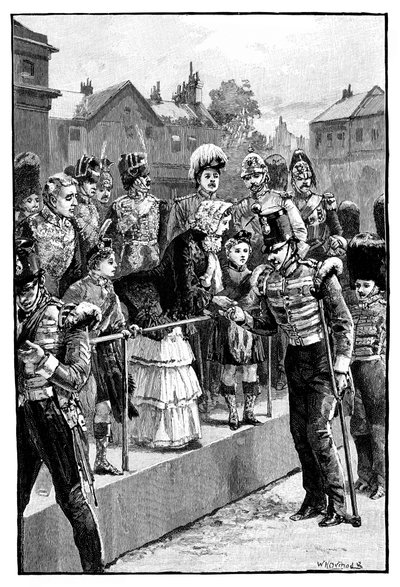 Krimin mitalia jakava kuningatar, Horseguards Parade, Lontoo, 1850-luku, 1888 tekijältä Unbekannt