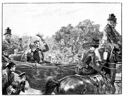 Queens-vastaanotto Hyde Parkissa Lontoossa, 1840-luku, 1900 tekijältä Unbekannt