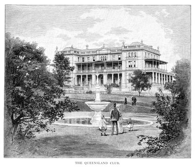 Queensland Club, Australia, 1886 tekijältä Unbekannt