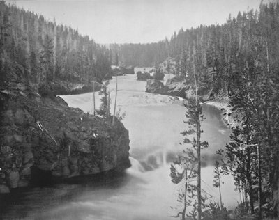 Yellowstonen koski, 1800-luku tekijältä Unbekannt