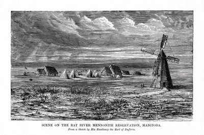 Rat River Mennonite Resevation, Manitoba, Kanada, 1800-luvun loppu tekijältä Unbekannt