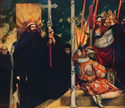 Ethelbertin Pyhän Augustinuksen vastaanotto, 1912 tekijältä Unbekannt