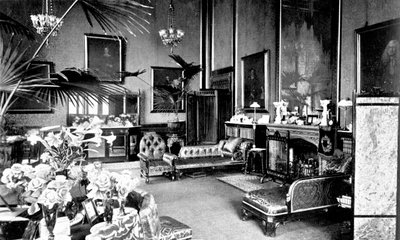 The Red Drawing Room in Speakers House, Palace of Westminster, Lontoo, 1905 tekijältä Unbekannt