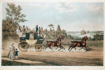 The Red Rover, Southampton Coach, c1815 tekijältä Unbekannt