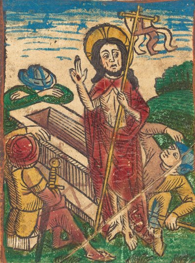 Ylösnousemus, c. 1490. tekijältä Unbekannt