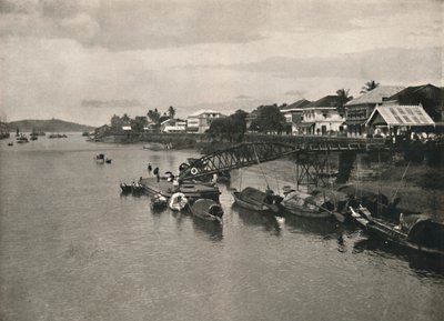 The River Bank and Strand Road, Moulmein, 1900. tekijältä Unbekannt