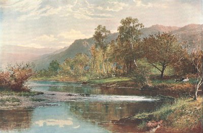 Derwent Wateriin virtaava joki, vuodelta 1902. tekijältä Unbekannt