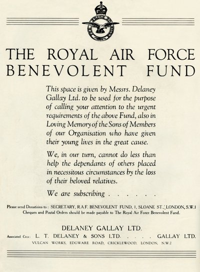 Royal Air Force Benevolent Fund, 1941. tekijältä Unbekannt