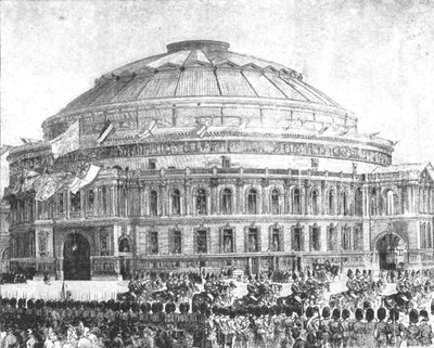 Royal Albert Hall, 1871: Kuningatar Victoria avasi 29. maaliskuuta 1901. tekijältä Unbekannt