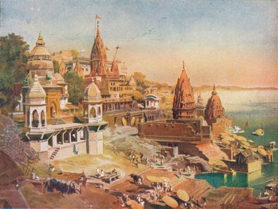 Hindujen pyhä kaupunki: Benares Gangesissa, 1908 tekijältä Unbekannt