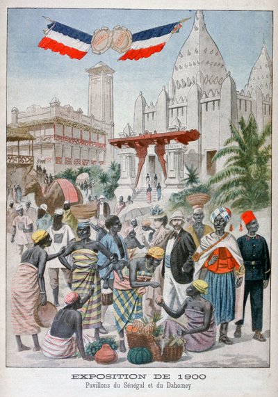 Sengalise-paviljonki vuoden 1900 yleisnäyttelyssä, Pariisi, 1900 tekijältä Unbekannt