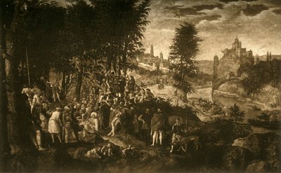 Pyhän Johannes Kastajan saarna, n. 1550, 1903. tekijältä Unbekannt