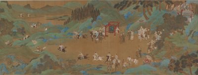 Shanglin Park: Imperial Hunt, Ming- tai Qing-dynastia, 1600-luku. tekijältä Unbekannt