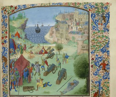 Lissabonin piiritys, 1384, noin 1470-1475. tekijältä Unbekannt