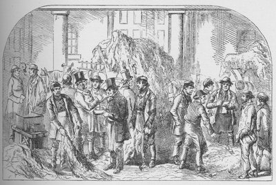 The Skin Market, Bermondsey, 1800-luvun puolivälissä, n. 1840, 1912 tekijältä Unbekannt