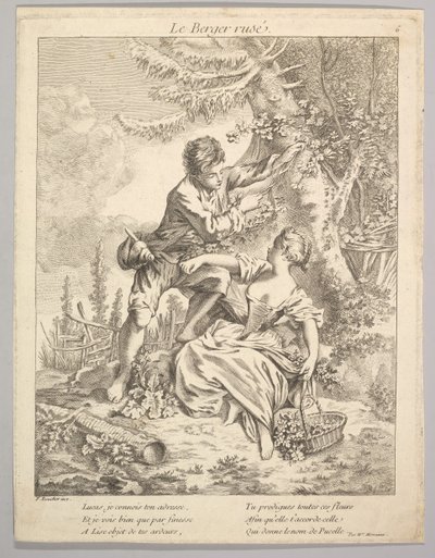 Viekas paimen, 1700-luku. tekijältä Unbekannt
