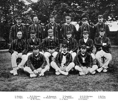 Etelä-Afrikan krikettijoukkue vuodelta 1912 tekijältä Unbekannt