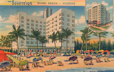 Suvereeni. Miami Beach, Florida, 1940-luku tekijältä Unbekannt