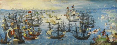 Espanjan armada Englannin etelärannikolla, 1588 tekijältä Unbekannt