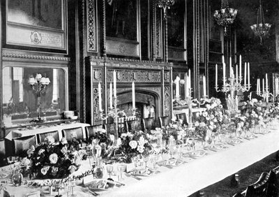 Speakers State Dining Room, House of Commons, Westminster, Lontoo, n. 1905 tekijältä Unbekannt
