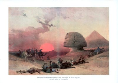 Sfinksi Gizassa, Egyptissä, 1840-luku, 1900 tekijältä Unbekannt