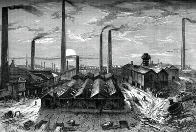 St Rolloxin kemiantehdas, Glasgow, 1880 tekijältä Unbekannt