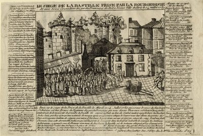 Bastillen myrsky 14. heinäkuuta 1789 1789 tekijältä Unbekannt