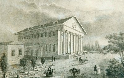Kesäteatteri Petrovsky Parkissa, Moskovassa, Venäjällä, 1840-luku tekijältä Unbekannt