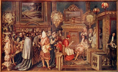 Aurinkokuningas Ludvig XIV, Ranskan loistavalla hovillaan, 1664, n. 1930. tekijältä Unbekannt