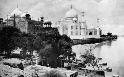 Taj Mahal, Agra, 1900-luku tekijältä Unbekannt