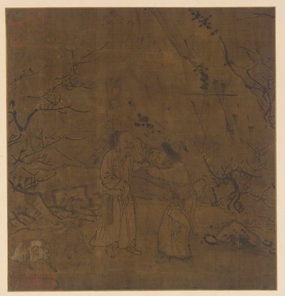 Su Wun ja Li Lingin kyyneleinen ero, Ming-dynastia, 1368-1644. tekijältä Unbekannt