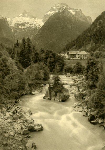 Teufelssteinin paholaisen silta, Lofer, Itävalta, 1935. tekijältä Unbekannt