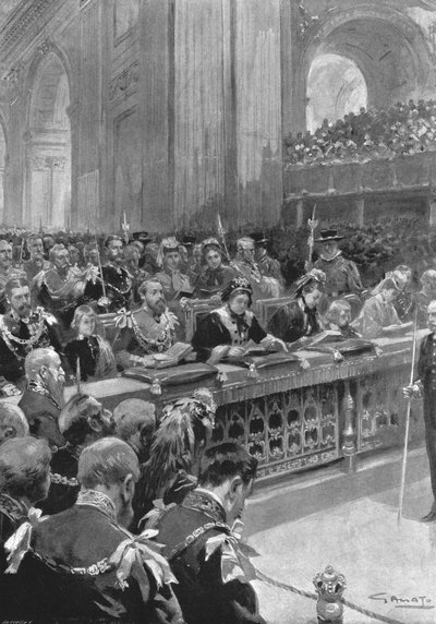 Kiitospäiväpalvelu Walesin prinssin toipumisesta...1872, 1901. tekijältä Unbekannt