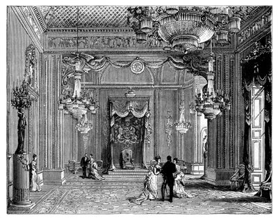 The Throne Room, Buckinghamin palatsi, 1900 tekijältä Unbekannt