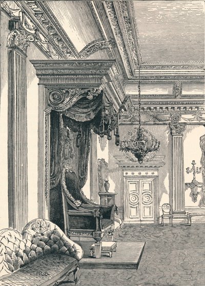 The Throne Room Dublinin linna, 1896 tekijältä Unbekannt