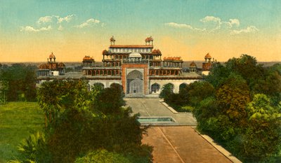 Akbar Suuren hauta alias Sikandra, Agra, 1910. tekijältä Unbekannt