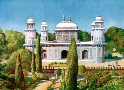 Itmad-ud-Dowlahin hauta, Agra, Intia, 1900-luvun alku tekijältä Unbekannt
