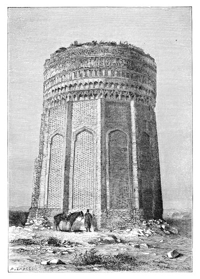 Meimandanin torni, Persia Iran, 1895 tekijältä Unbekannt