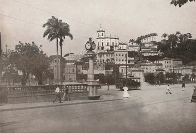 Praca da Glorian ohi kulkeva raitiovaunu, 1914 tekijältä Unbekannt
