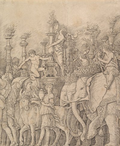Caesarin voitto: Elefantit, n. 1484-92. tekijältä Unbekannt