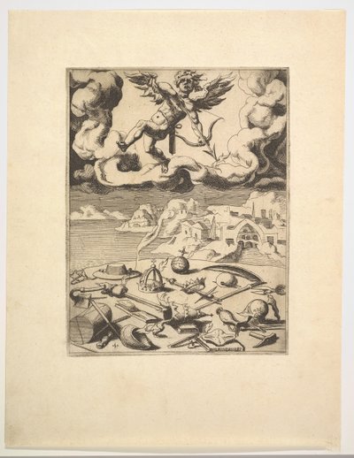 Rakkauden voitto elokuvista Petrarchin voitto, n. 1548-49. tekijältä Unbekannt