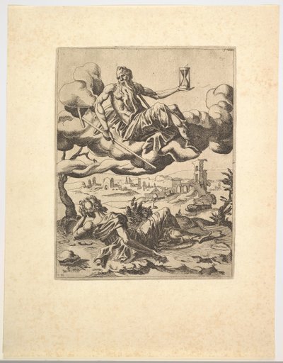 The Triumph of Time from The Triumphs of Petrarch, n. 1548-49. tekijältä Unbekannt